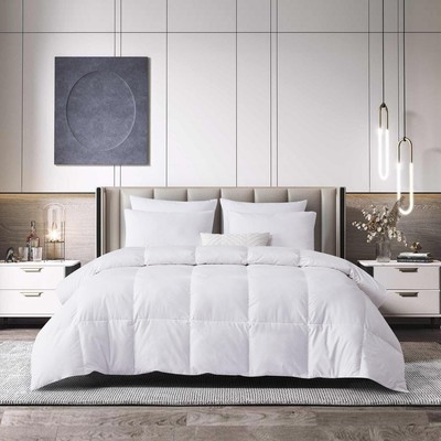 Full/Queen Tencel Cotton Blend All Seasons Feather and Down Fiber Comforter