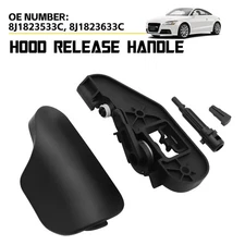 1x Set Hood Latch Release Handle Lever For Audi TT TTs 08-15 2.0L 3.2L 2-Door A