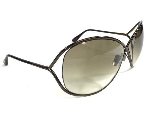 Gafas de sol Tom Ford Miranda TF130 36F monturas de bronce brillante lentes verdes degradados - Imagen 3 de 11