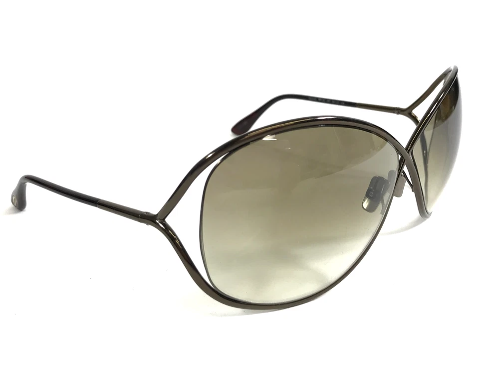 Gafas de sol Tom Ford Miranda TF130 36F monturas de bronce brillante lentes verdes degradados Foto 3 de 4