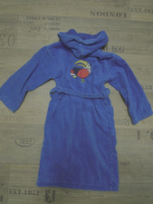 JAKO-O Marken JUNGEN Frottee BADEMANTEL Gr.116-122 Baumw. Taschen Kapuze Gürtel