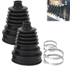 2pcs Cv Boot Kit Universal Cv Axle Boot Repair Kit With 4 Stainless Steel