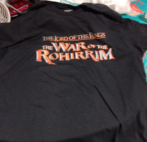 The Lord of the Rings War of the Rohirrim T-Shirt LG Black Movies Industry - 第 1/3 張圖片