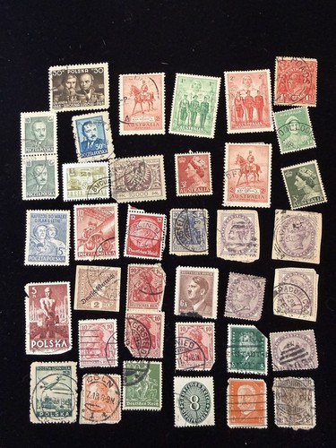 Lot of Worldwide Old Postage Collectible Stamps Used GERMANY  ENGLAND POLAND AUS