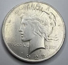 1922 P Silver Peace Dollar I33