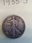 1935 S Walking Liberty Half Dollar CIRC 90% Silver  Nice!