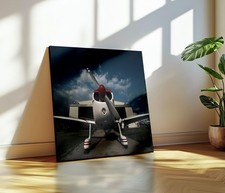 Stampa aereo Cap 10 quadro di ispirazione aeronautica arredamento locali bar pub