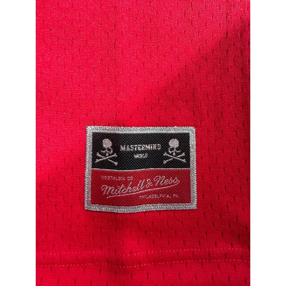 Camiseta de malla Mitchell & Ness Red Mastermind WORLD Foto 4 de 4