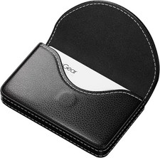 PU Leather Business Card Holder Professional Pocket Wallet w/ Magnetic Closure