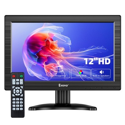 Portable Eyoyo 11.6'' HD Monitor 1366x768 HDMI VGA BNC AV for PC/Security/Game