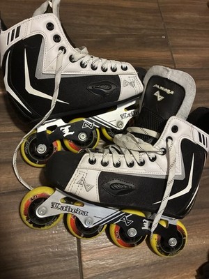 Alkali RPD Lite R Labeda Black White Roller Hockey Skates Lace Up Mens Size 7