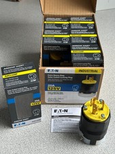 6 NUEVO Eaton AHCL520P Ultra Grip Enchufe de Bloqueo 20A 125V L5-20P 2 Polos 3 Cables, LOTE