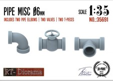 Pipe Misc. 6mm Tubing 6mm 1:35 Plastic Model Kit RT-DIORAMA