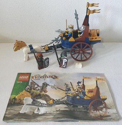 Game Play Lego Castle Castle 2009 Komplett Set 7078 King's Battle Chariot