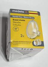 Genuine Medela Hands Free Breast Shields 2 Pack 27mm BPA Free New Damaged Box