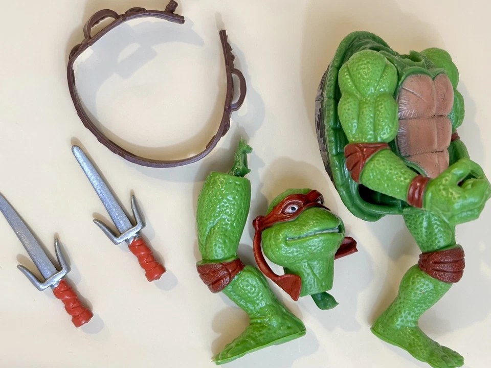 Juego de 6 figuras de acción Teenage Mutant Ninja Turtles 1999 TMNT como está bootleg Foto 3 de 4
