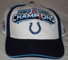 2007 Indianapolis Colts Super Bowl XLI Champions Hat - Reebok - NFL - White
