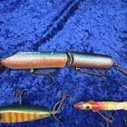 Vintage Lot Of 6 Wooden Lures All Different, Great Variety, And Colors ￼ — photo 4