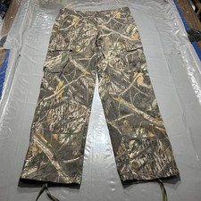 Vtg Mossy Oak Shadow Branch Pants Mens Large 38x34 Cargo Hunt Outdoors Chamois