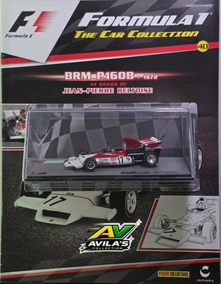 #40 Panini F1 Modellauto Maßstab 1:43 BRM P160B Jean P. Beltoise 1972 + Magazin