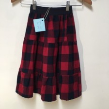 Skirt Flannel Girls 2/3 Maxi Red Buffalo Plaid Ruffle Tier Mom and Pop's Kids