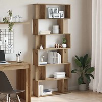 BüCherregal Artisan-Eiche 80X24X192 Cm Holzwerkstoff Standregal