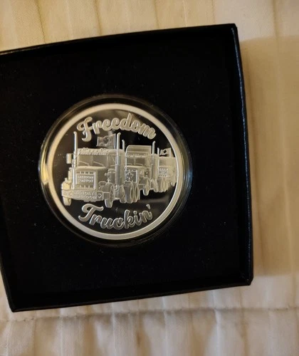 1oz 2022 Freedom Truckin' Proof – Golden State Mint Silver Shield Convoy