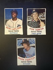 1977 Hostess Mark Fidrych Jason Thompson Ron LeFlore Detroit Tigers