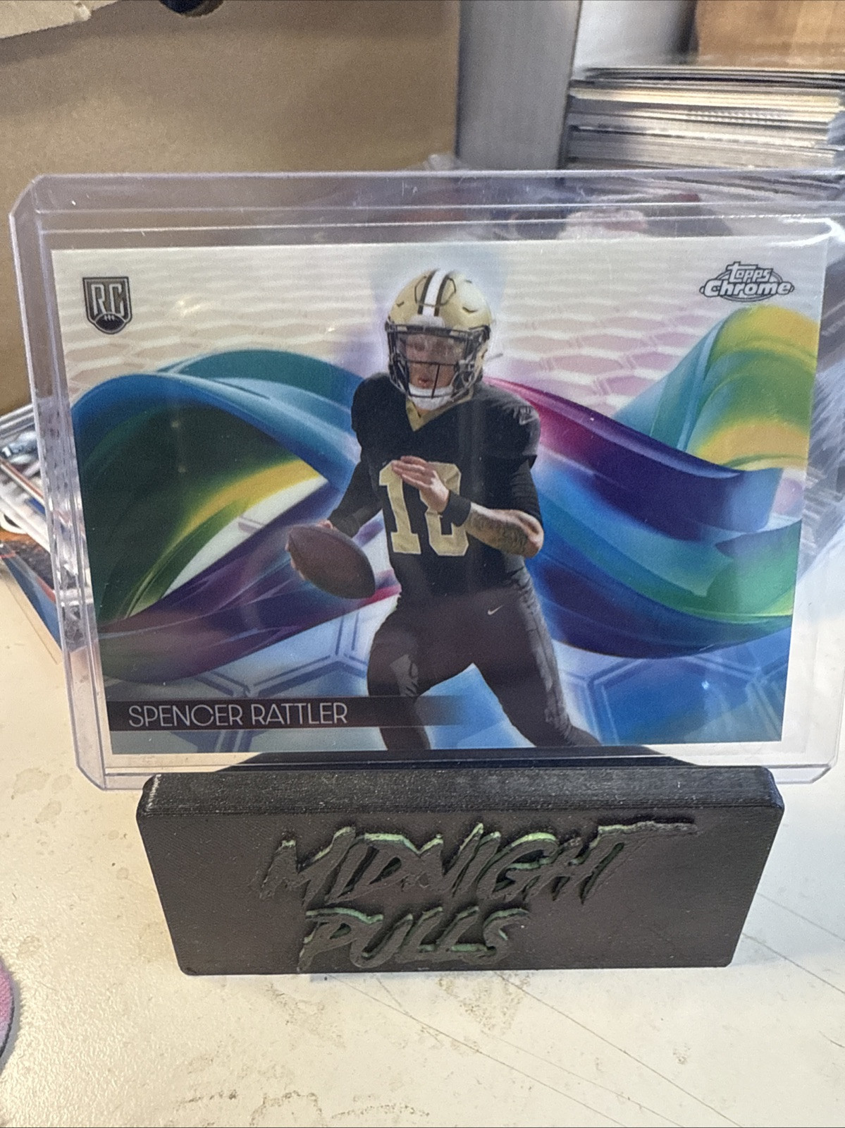 2024 Topps Chrome SPENCER RATTLER #H-14 RC Rookie Helix SSP Case Hit Saints