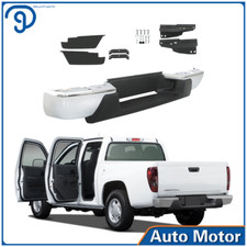Rear Bumper Chrome Steel For Chevy Colorado Gmc Canyon Pickup 2004-2006 2007 Rear Bumper Chrome Steel For Chevy Colorado Gmc Canyon Pickup 2004-2006 2007