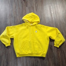 Madhappy Snapchat Hoodie Sweatshirt Sz M Heavyweight USA Made Embroidered yellow
