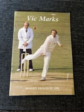 Vic Marks Benefit Brochure 1988 - Somerset Cricket