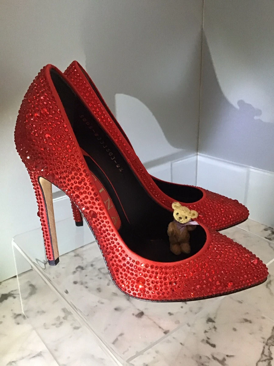 Red hotsell crystal shoes