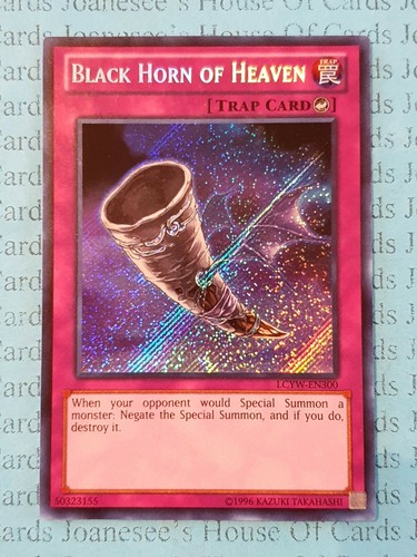 Black Horn of Heaven LCYW-EN300 Secret Rare Yu-Gi-Oh Card (U) New