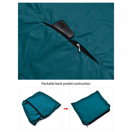 WOSAWE Chaqueta con Capucha de Ciclismo MTB Bicicleta de Montaña Sudaderas con Capucha Abrigo Impermeable Impermeable - Imagen 12 de 23