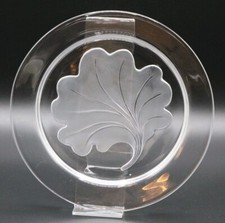 LALIQUE FRANCE Piatto In Cristallo Ø 21 cm Da Collezione, Firmato - PERFETTO 