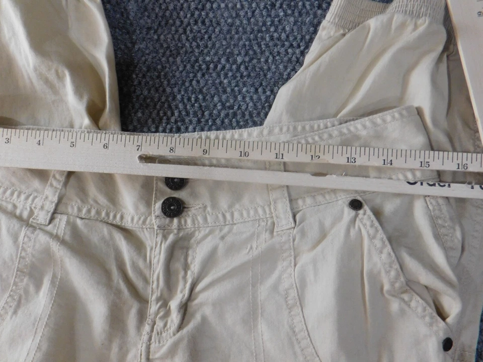 Guess Mujer Pantalones 27 Beige Jogger Carga Recto Foto 2 de 4