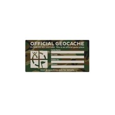 Geocaching Autocollant officiel pour cache Taille Small