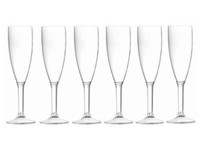 Hdiuk (6 Pack) Premium Unbreakable Polycarbonate Champagne / Prosecco Flutes.... Hdiuk (6 Pack) Premium Unbreakable Polycarbonate Champagne / Prosecco Flutes....