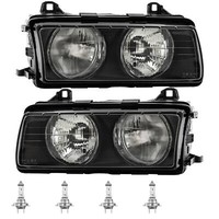 Halogen Scheinwerfer Set H7 FüR BMW 3Er Cabriolet Coupe Inklusive Lampen