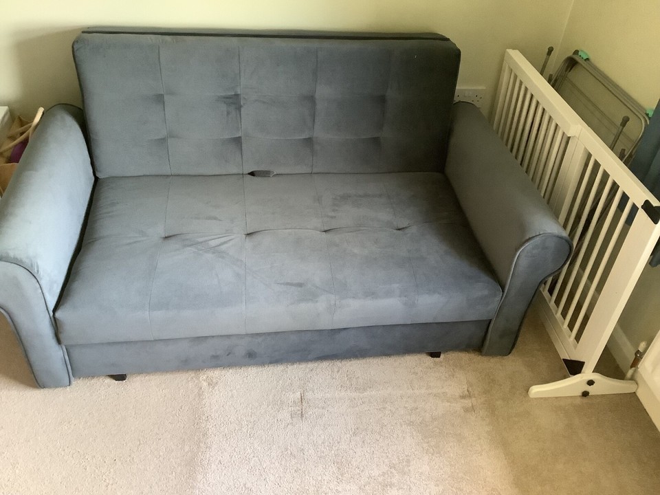 Sofa bed double (blue) eBay