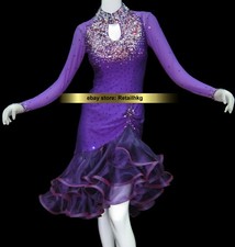  2455 Custom-made Latin Salsa Rumba Samba Jive Dance dress
