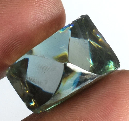Loose CVD Diamond 26.60 Carat H-I Fancy Green Flawless Certified Rare Facet