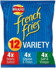 WALKERS CRISPS CHOOSE YOURS FRENCH FRIES SALT VINEGAR CHEESE ONION READY SALTED