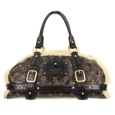 Louis Vuitton Monogram Shearling Storm M95574 LV Handbag 2007 Limited Auth