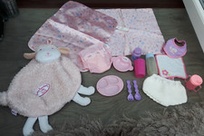 Baby Annabelle Pink Sheep Bag With Other Doll Accessorises Bundle