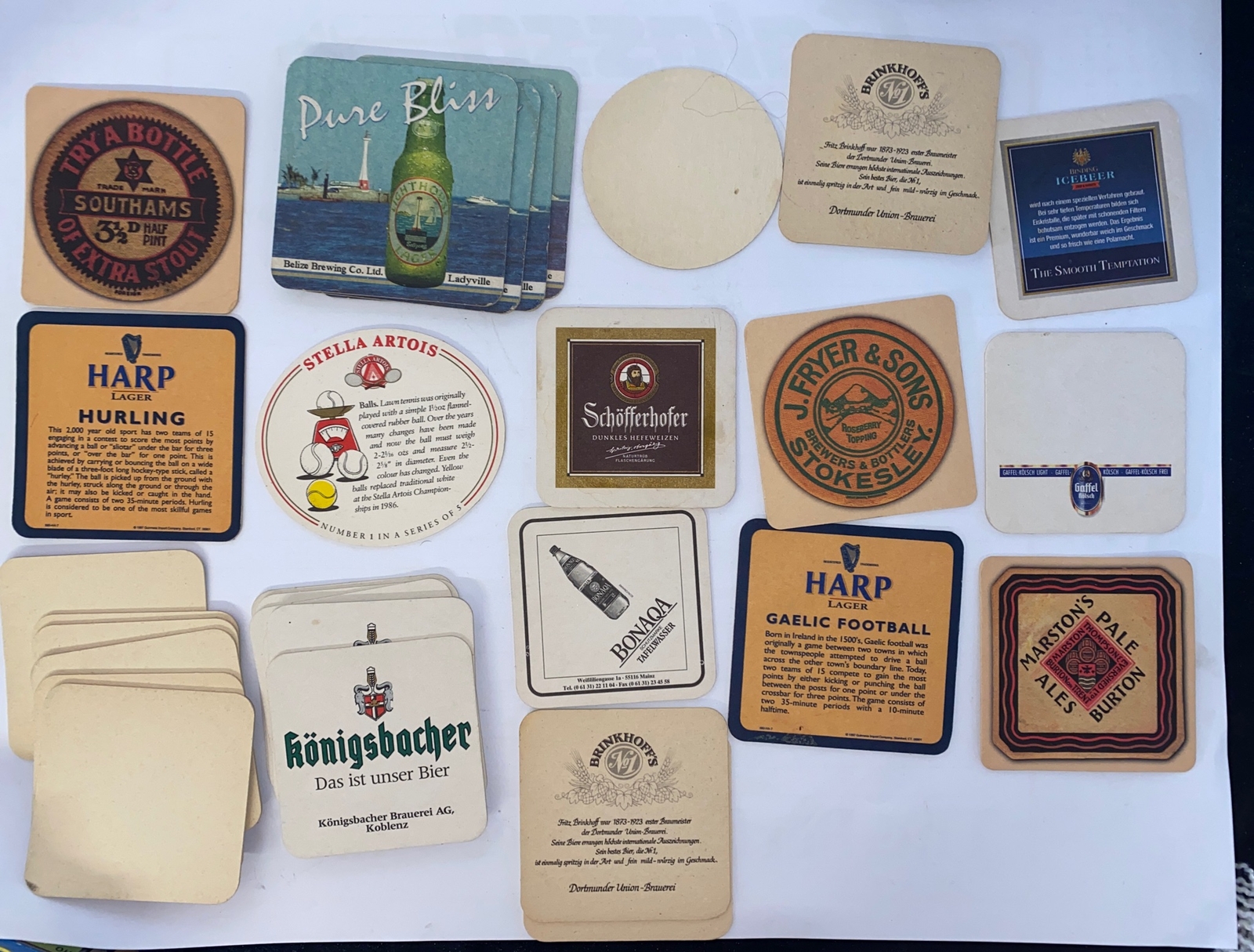 Lot of 51 Vintage Beer Bar Drink Coaster Advertising Coasters German