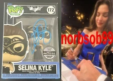 ANNE HATHAWAY SIGNED THE DARK KNIGHT TRILOGY RARE FUNKO wVIDEO PROOF BECKETT COA