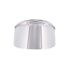 United Pacific C5002 4" Round Stainless-Steel Peep Mirror Visor - 1 Visor Only