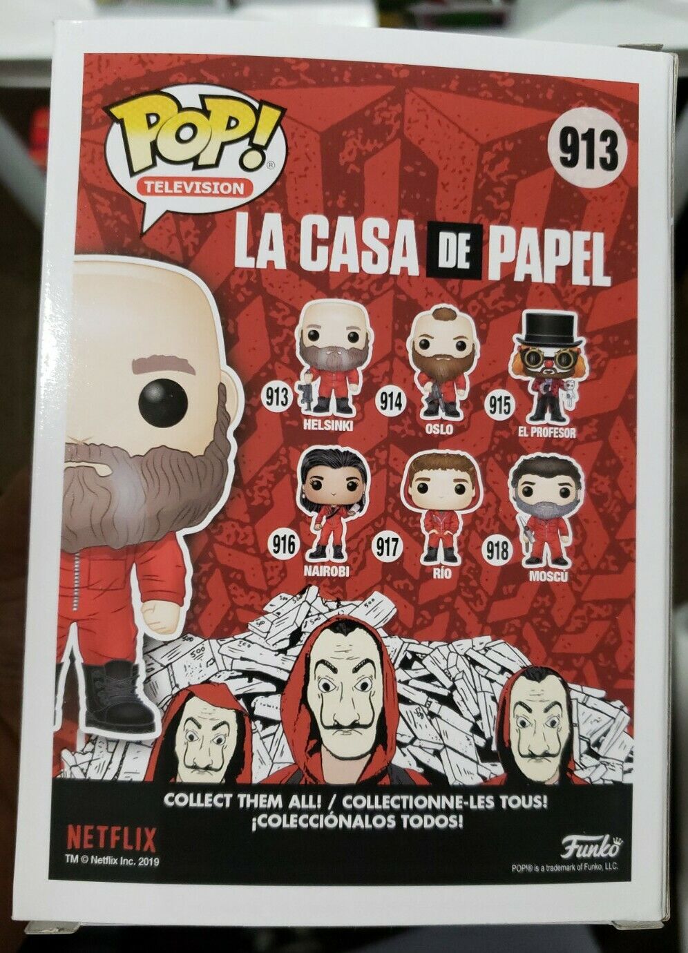 BONECO FUNKO POP LA CASA DE PAPEL - HELSINKI #913 - Preech Informática